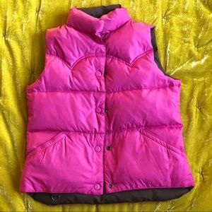 Reversible American Eagle puffer vest